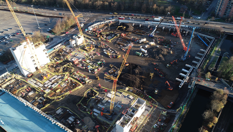 Groundworks and monitoring package delivered for arena complex