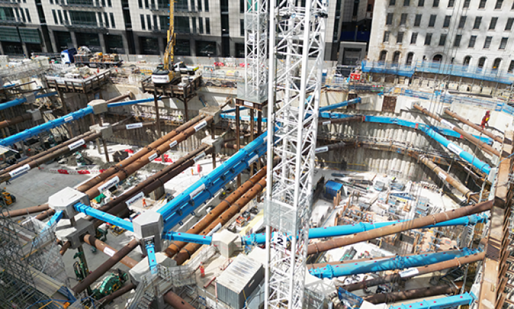 Building beneath London – temporary works innovation